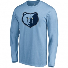 孟菲斯灰熊队logo长袖 蓝色