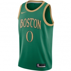 杰森-塔图姆球衣 波士顿凯尔特人队0号 球迷城市版 绿色